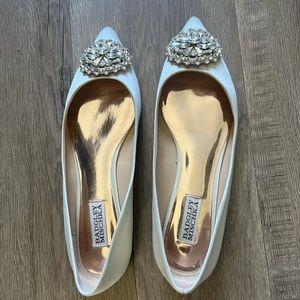 Badgley Mischka rhinestone flats
